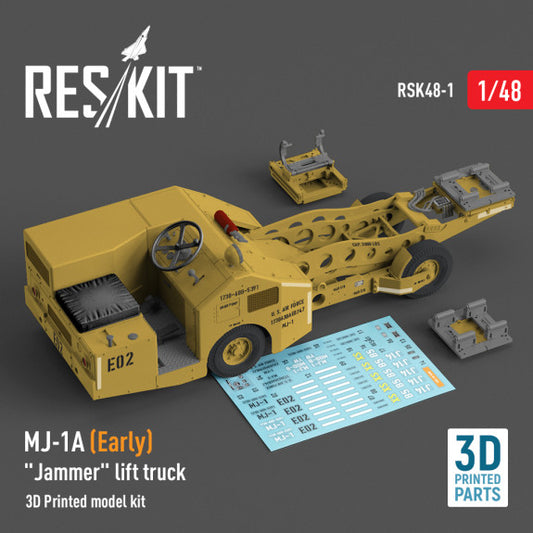 Res/Kit 1:48 MJ-1A (Early) "Jammer" lift truck (3D Printed model kit)
