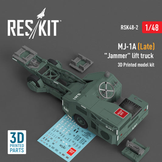Res/Kit 1:48 MJ-1A (Late) "Jammer" lift truck (3D Printed model kit)