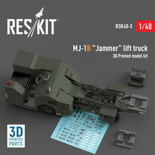 Res/Kit 1:48 MJ-1B "Jammer" lift truck (3D Printed model kit)