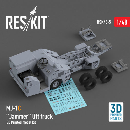 Res/Kit 1:48 MJ-1C "Jammer" lift truck (3D Printed model kit)