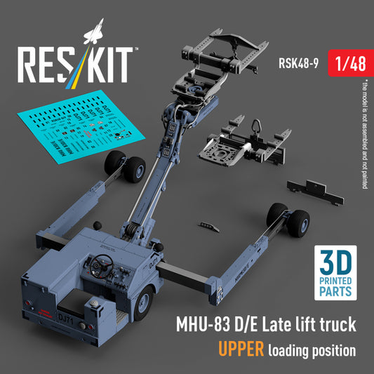 Res/Kit 1:48 MHU-83 D/E Late lift truck UPPER loading position (3D Printed model kit)