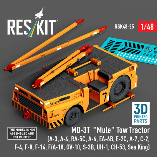 ResKit 1:48 US Navy MD-3T "Mule" Tow Tractor (3D Printed model kit) Reskit