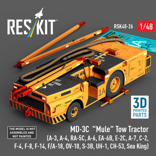 ResKit 1:48 US Navy MD-3C "Mule" Tow Tractor (3D Printed model kit) Reskit