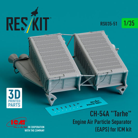 ResKit 1:35 CH-54A "Tarhe" Engine Air Particle Separator (EAPS) for ICM kit (3D Printed) Reskit
