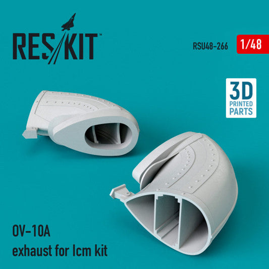 ResKit 1:48 OV-10A exhaust for Icm kit (3D Printed) Reskit