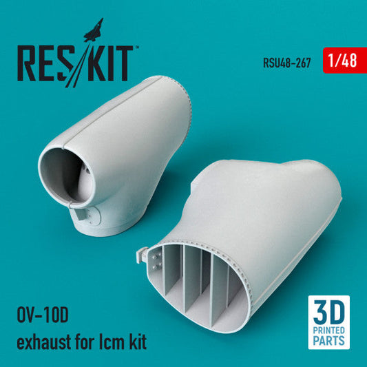 ResKit 1:48 OV-10D exhaust for Icm kit (3D Printed) Reskit