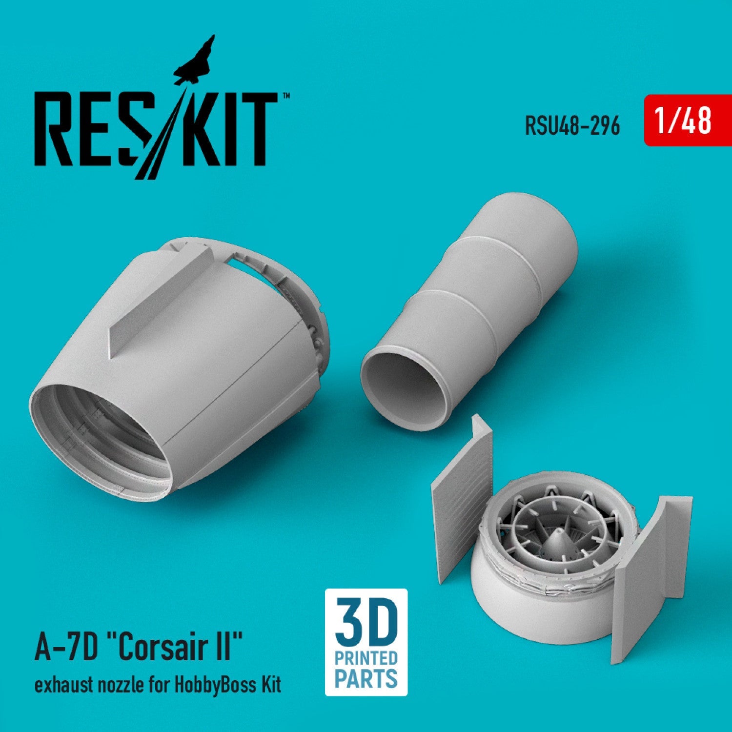 ResKit 1:48 A-7D "Corsair II" exhaust nozzle for HobbyBoss kit Reskit