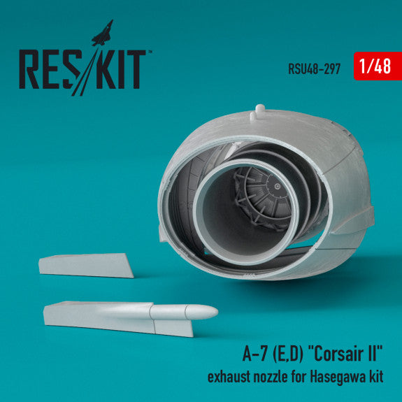 ResKit 1:48 A-7 (E,D) "Corsair II" exhaust nozzle for Hasegawa kit Reskit