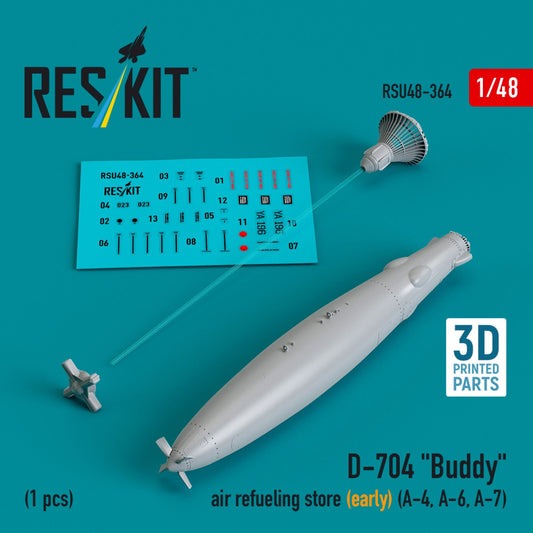 ResKit 1:48 D-704 "Buddy" air refueling store (early) (1 pcs) (3D Printed) Reskit