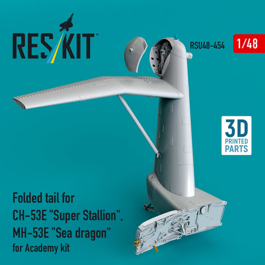ResKit 1:48 Folded tail for CH-53E "Super Stallion", MH-53E "Sea dragon" for Academy kit Reskit