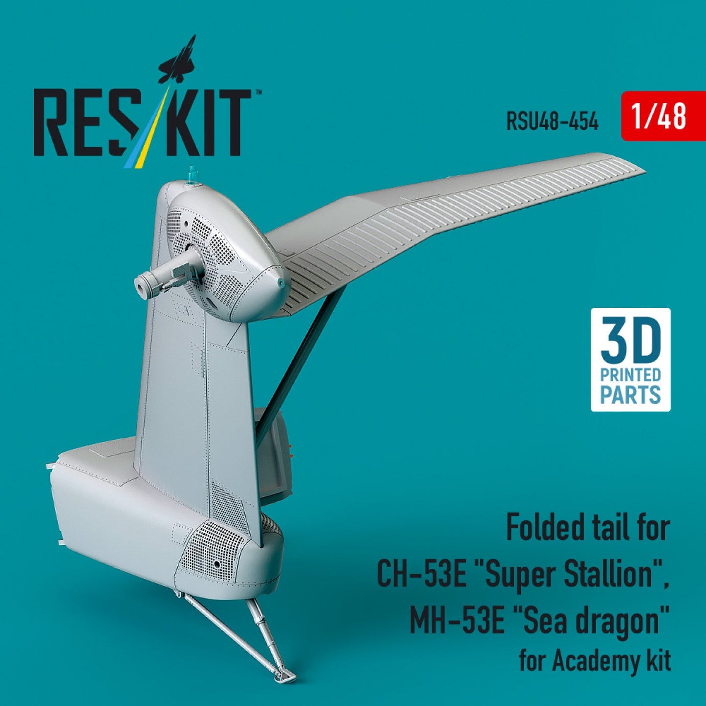 ResKit 1:48 Folded tail for CH-53E "Super Stallion", MH-53E "Sea dragon" for Academy kit Reskit