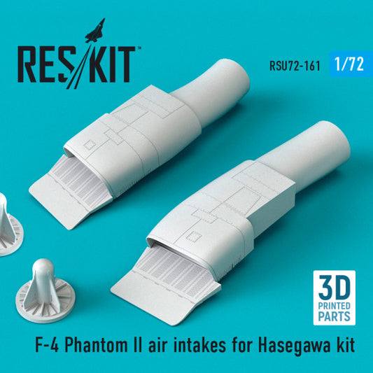 Res/Kit 1:72 F-4 "Phantom II" air intakes for Hasegawa kit (3D Printed)