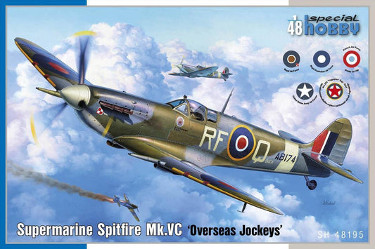 Special Hobby 1/48 Supermarine Spitfire Mk.VC 'Overseas Jockeys' Plastic Model Kit *Aus Decals* Special Hobby