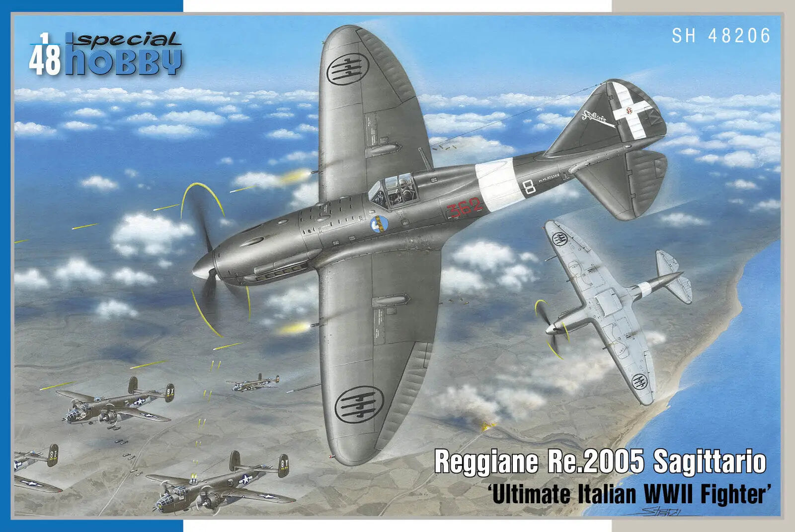 Special Hobby 1/48 Reggiane Re.2005 Sagittario ‘Ultimate Italian WWII Fighter’ Plastic Model Kit Special Hobby