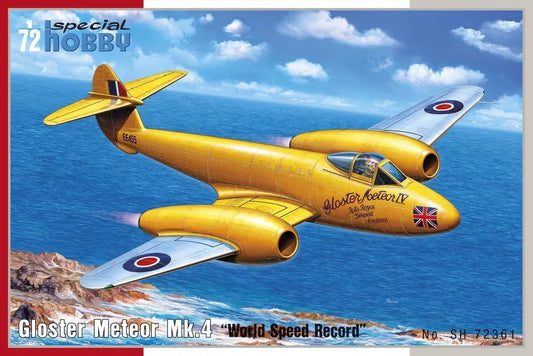 Special Hobby 1/72 Gloster Meteor Mk.4 "World Speed Record" Plastic Model Kit Special Hobby