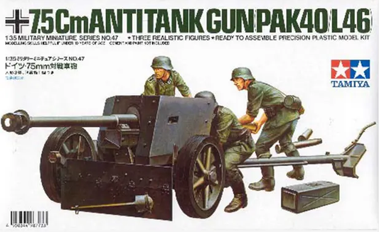 Tamiya 1:35 GERMAN 75mm ANTI-TANK GUN Plastic Model kit
