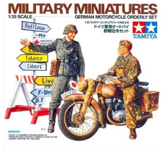 Tamiya 1/35 German Motorcycle Orderly Set Plastic Model Kit Tamiya