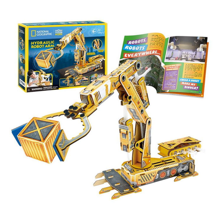 Cubic Fun National Geographic Hydraulic Robot Arm Cubic Fun
