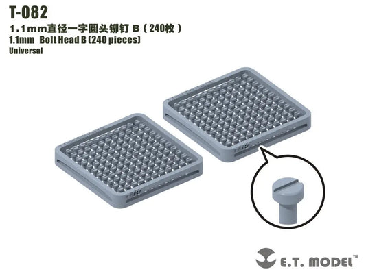 E.T. Model 1.1mm Bolt Head B (240 pieces） E.T. Model