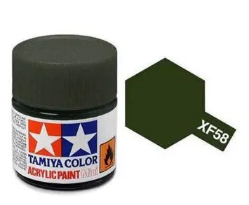 Tamiya Color Acrylic Paint XF-58 Olive Green 10ml Tamiya