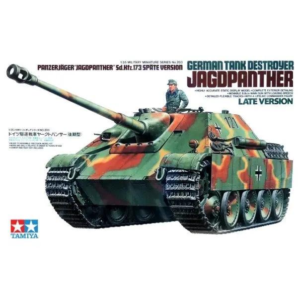 Tamiya 1:35 GERMAN TANK DESTROYER JAGDPANTHER LATE VERSION Plastic Model Kit