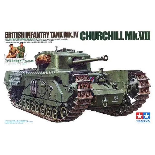 Tamiya 1:35 BRITISH INFANTRY TANK Mk.IV CHURCHILL MK.VII Plastic Model Kit