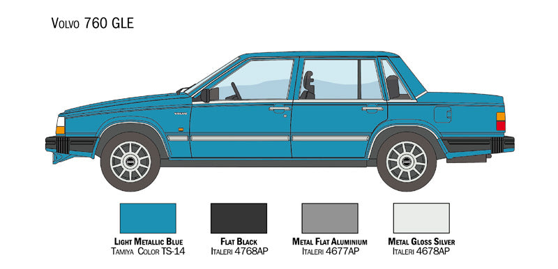Italeri 1:24 Volvo 760 GLE Plastic Model Kit Italeri