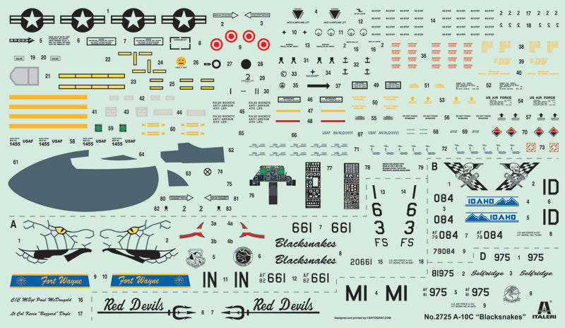 Italeri 1/48 A - 10C ''Blacksnakes'' Plastic Model Kit Italeri