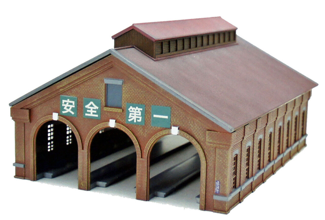 Tomytec (Building 122-2) Triple Track Train Warehouse (N scale) Tomytec