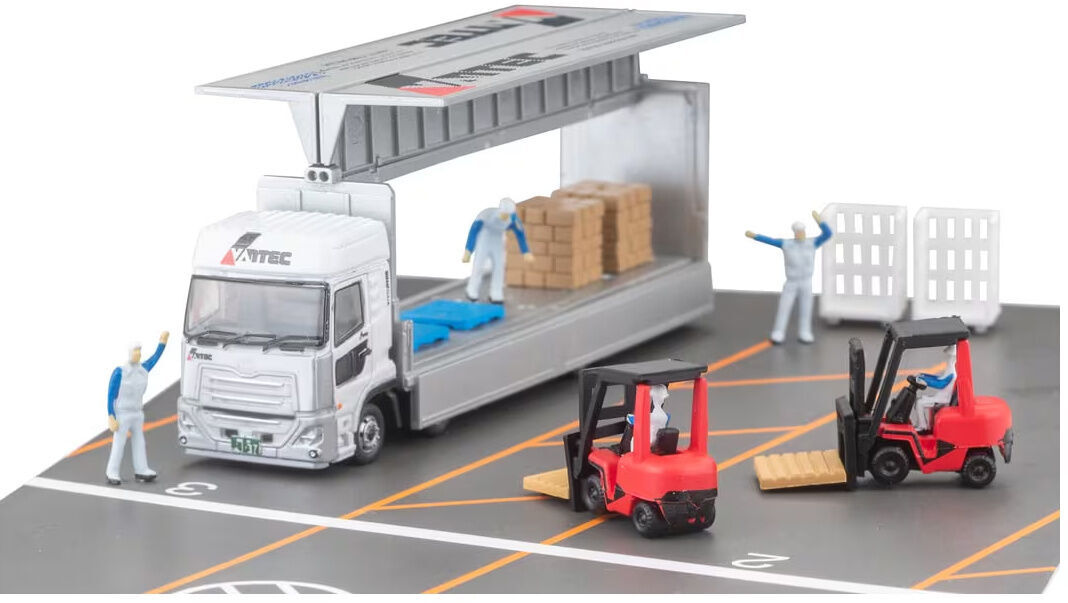Tomytec Truck Collection Logistics Site Wing Van Set G VANTEC Corporation (N scale) Tomytec