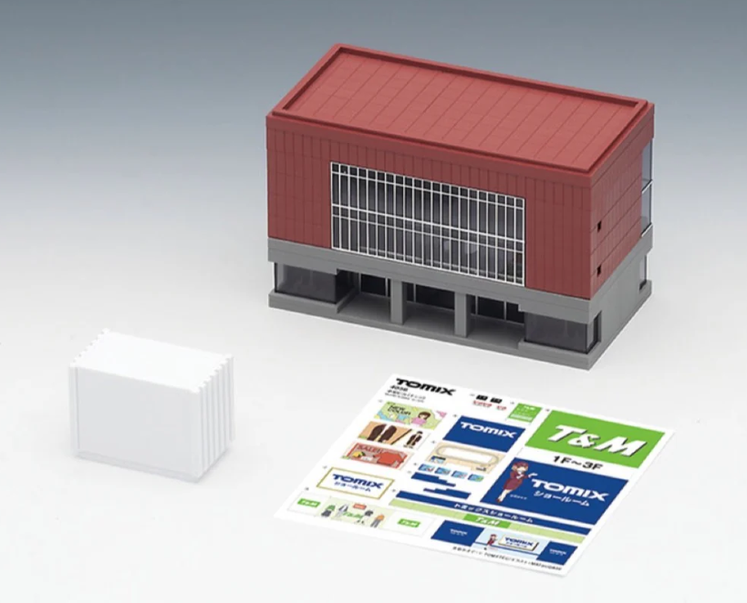 Tomix 4056 Mid-Size Office Building (Dark Red) (N scale) Tomix