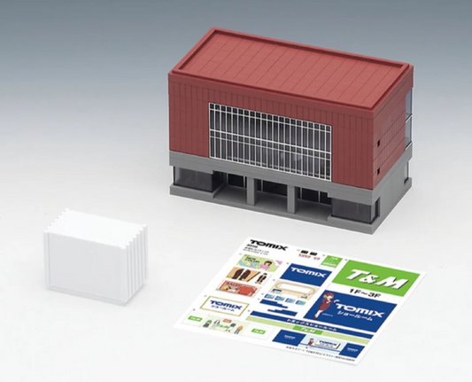 Tomix 4056 Mid-Size Office Building (Dark Red) (N scale) Tomix