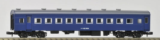 Tomix 9511 JNR Passenger Car Type SUHAFU 42 (Aluminum Sash/Blue) (N scale) Tomix