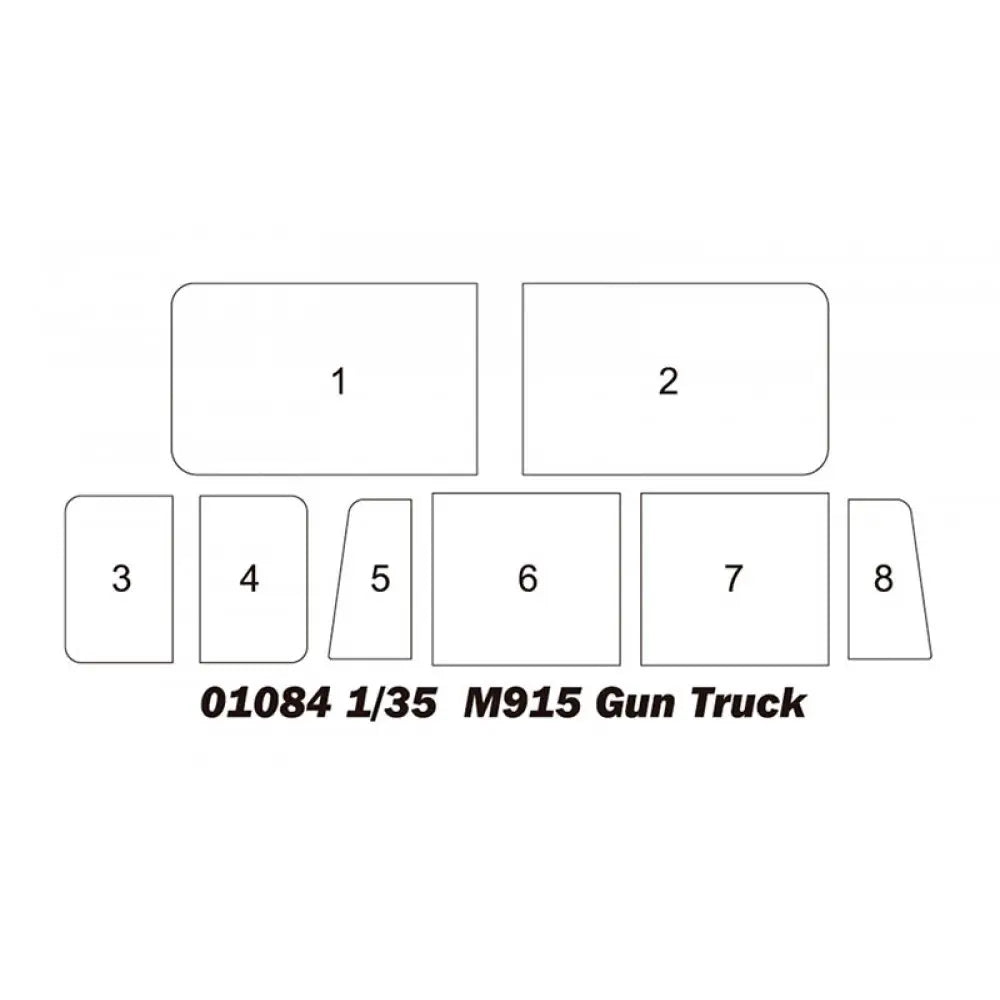 Trumpeter 1/35 M915 Gun Truck Plastic Model Kit Trumpeter