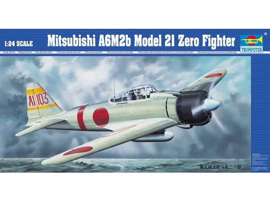 Trumpeter 1/24 A6M2b Model 21 zero fighter Plastic Model Kit Trumpeter