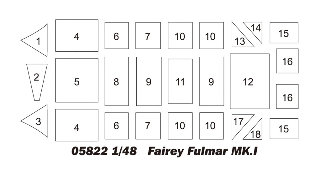 Trumpeter 1/48 Fairey Fulmar MK.II Plastic Model Kit Trumpeter