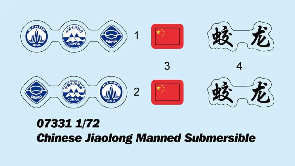 Trumpeter 1/72 7000-meter Manned Submersible JIAO LONG Plastic Model Kit Trumpeter