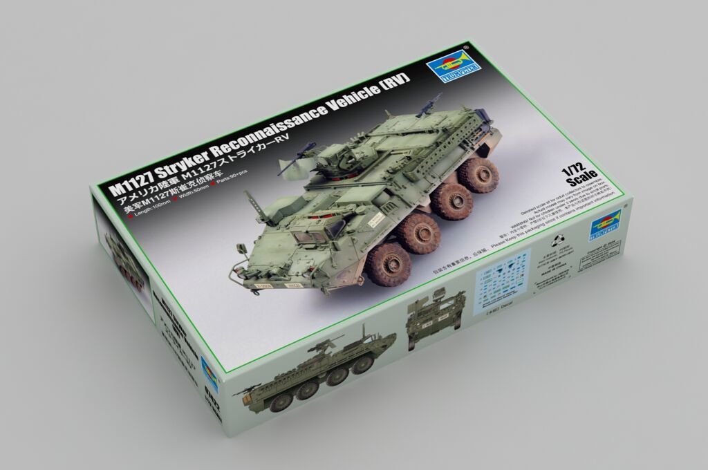 Trumpeter 1/72 M1127 Stryker Reconnaissance Vehicle (RV) Plastic Model Kit Trumpeter