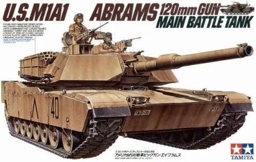 Tamiya 1:35 U.S. M1A1 ABRAMS 120mm GUN MAIN BATTLE TANK Plastic Model kit