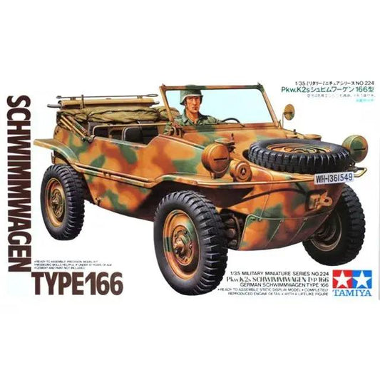 Tamiya 1:35 GERMAN SCHWIMMWAGEN TYPE 166 Plastic Model Kit