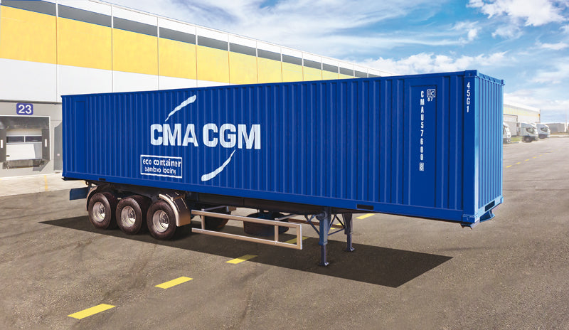 Italeri 1/24 40' CONTAINER TRAILER Plastic Model Kit Italeri