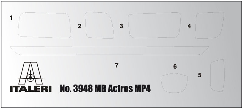 Italeri 1/24 MERCEDES-BENZ MP4 BIG SPACE Plastic Model Kit Italeri