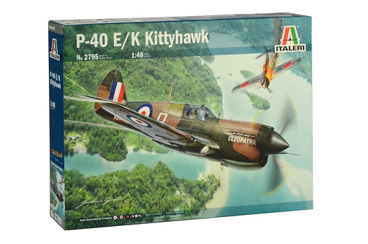 Italeri 1/48 P-40 E/K KITTYHAWK Plastic Model Kit Italeri