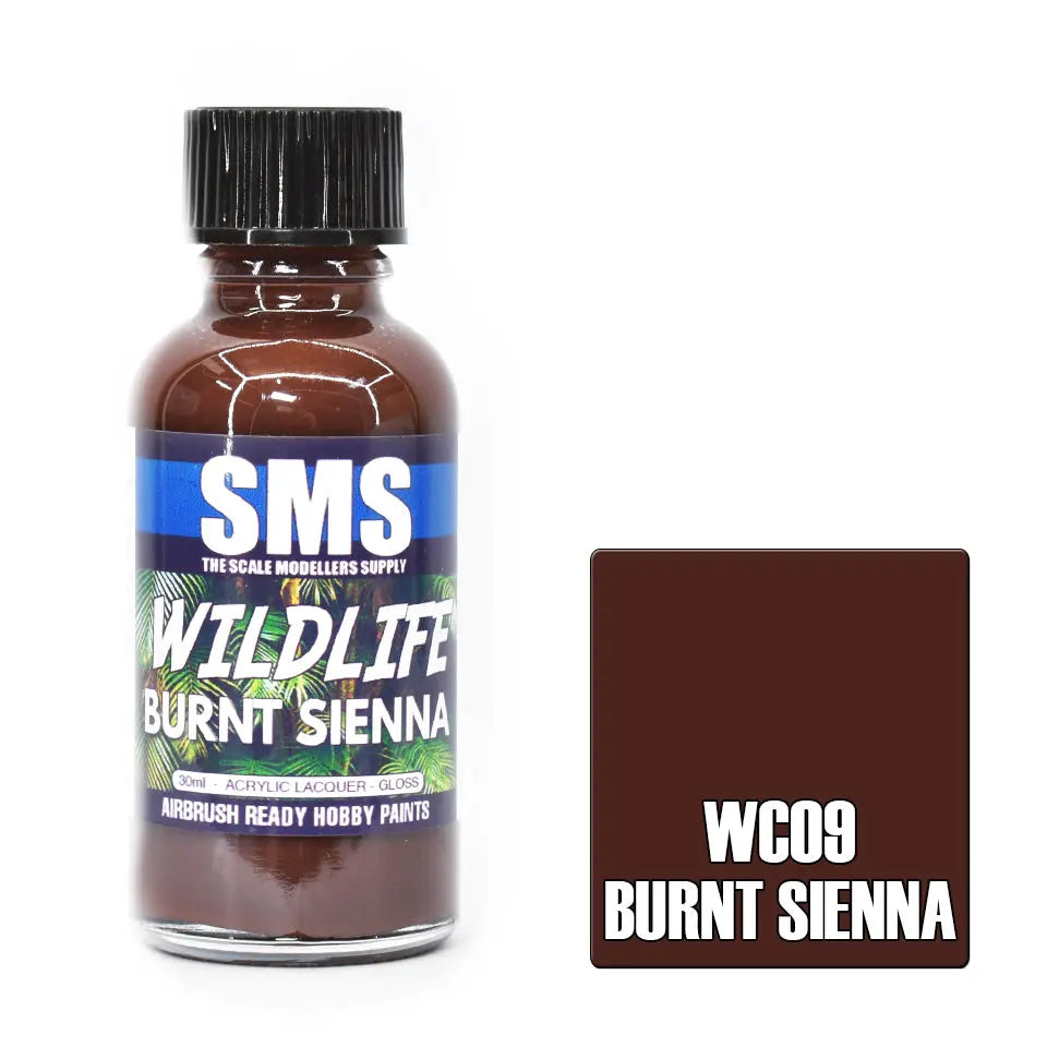 SMS Wildlife Colour BURNT SIENNA 30ml The Scale Modellers Supply