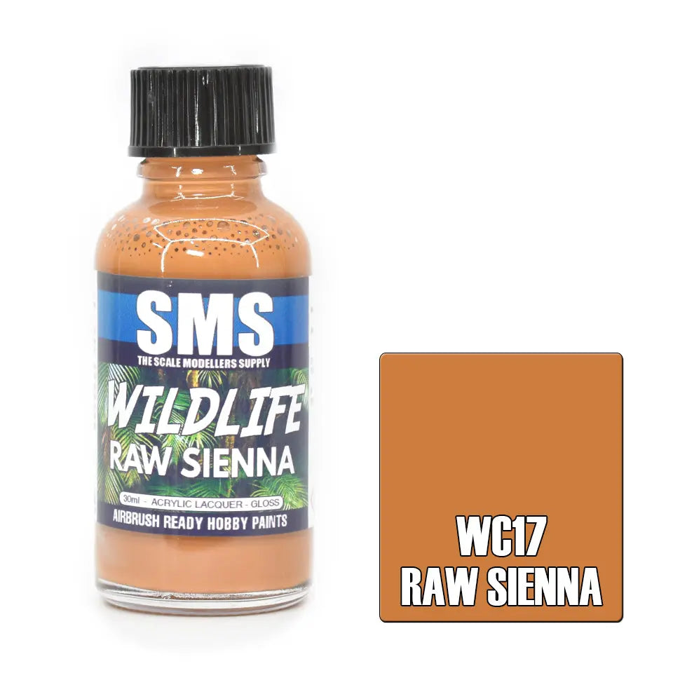 SMS Wildlife Colour RAW SIENNA 30ml The Scale Modellers Supply