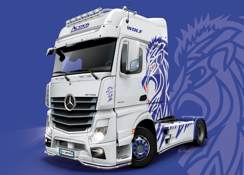 Italeri 1/24 Mercedes-Benz ACTROS MP4 Giga Space Plastic Model Kit Italeri