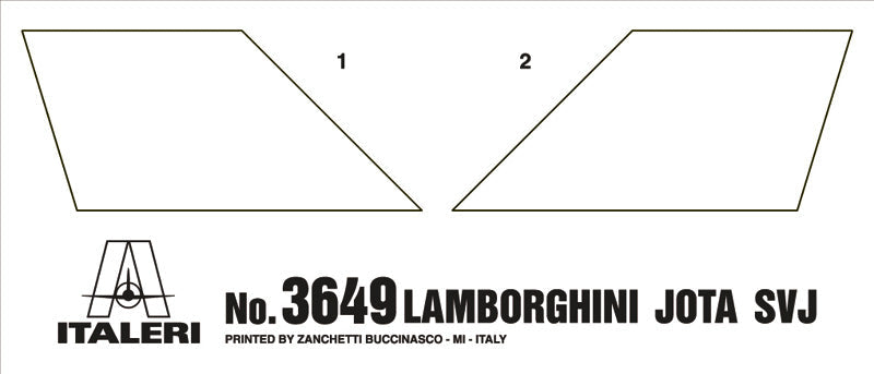 Italeri 1:24 Lamborghini Miura JOTA SVJ Plastic Model Kit Italeri