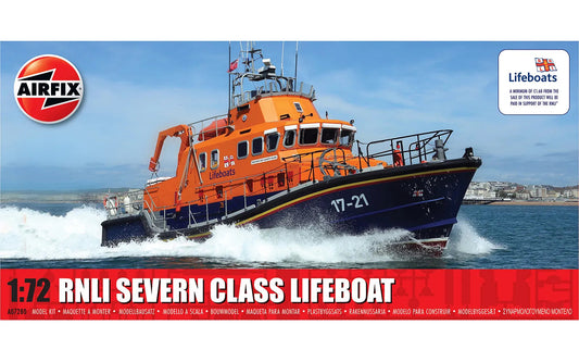 Airfix 1/72 RNLI Severn Class Lifeboat Plastic Model Kit Airfix