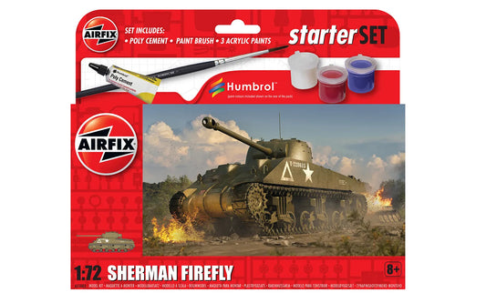 Airfix 1/72 Sherman Firefly Starter Set Airfix