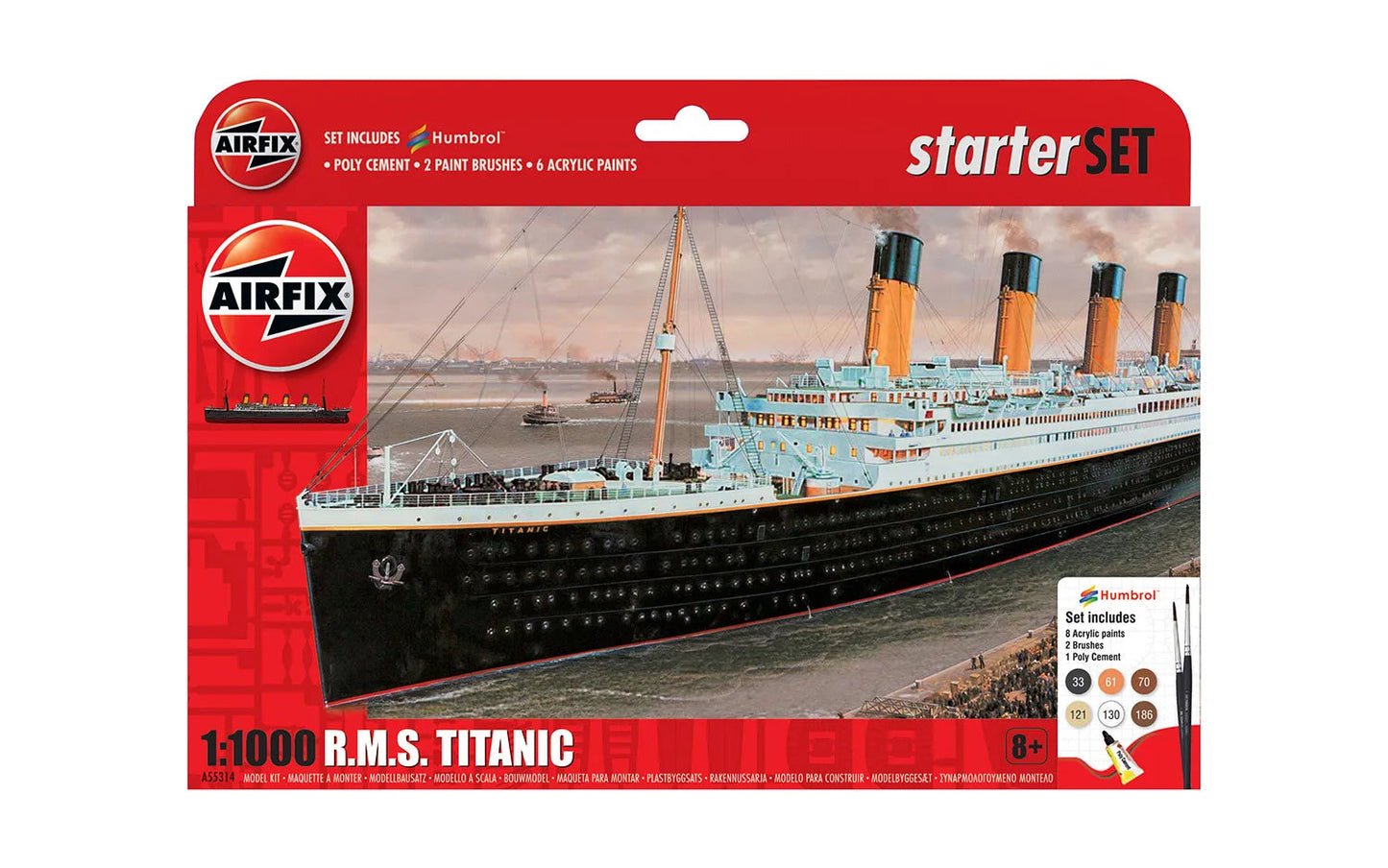 Airfix 1/1000 R.M.S. Titanic Starter Set Airfix